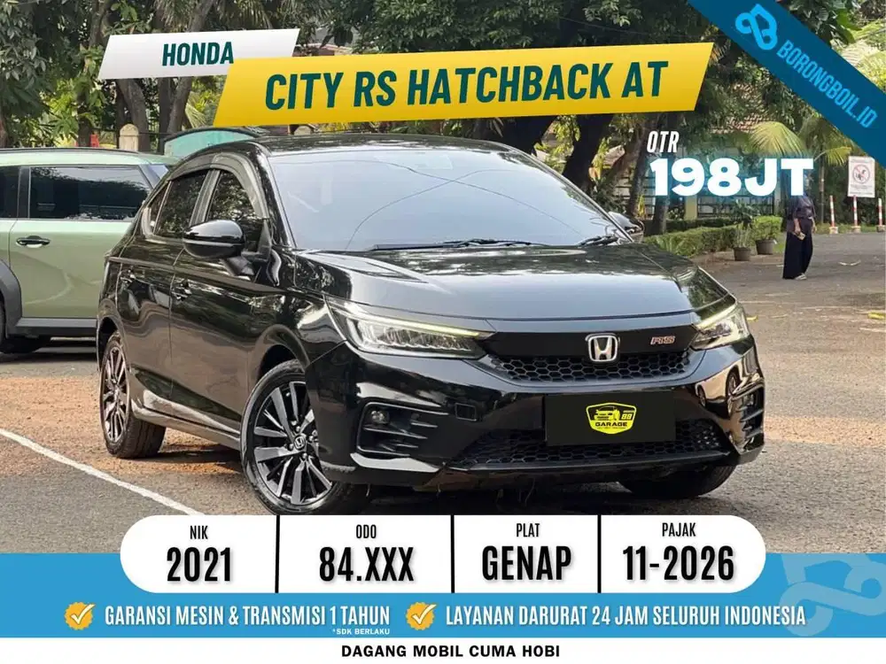 TERMURAH HONDA CITY HB 1.5L RS CVT AT 2021 HITAM