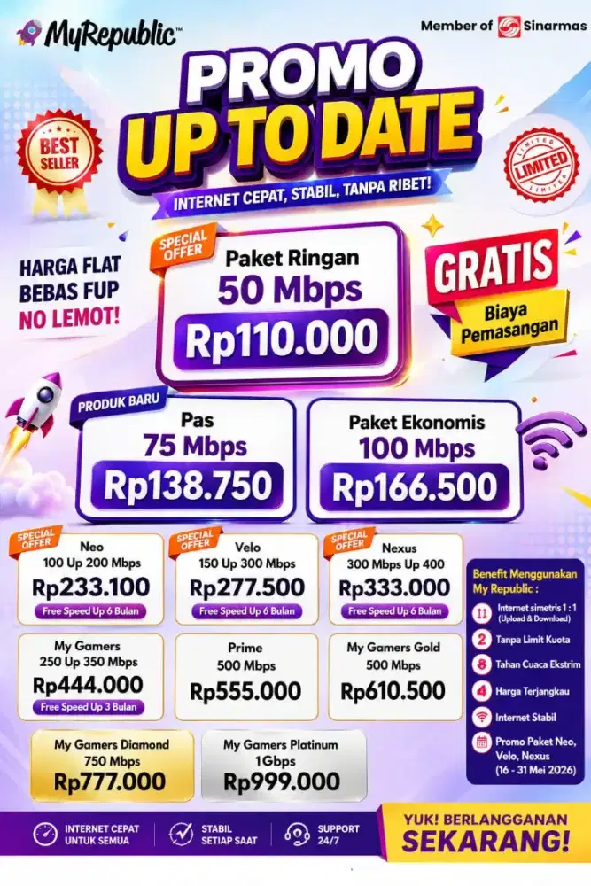PASANG WIFI 2026, MURAH PROMO AGUSTUSAN (MORA REPUBLIK)