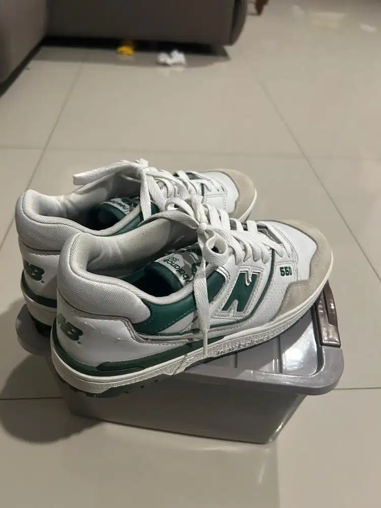 new balance 550 white-green