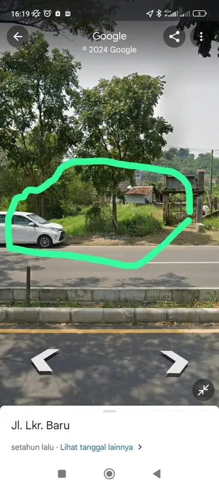 Tanah kosong nempel jalan provinsi