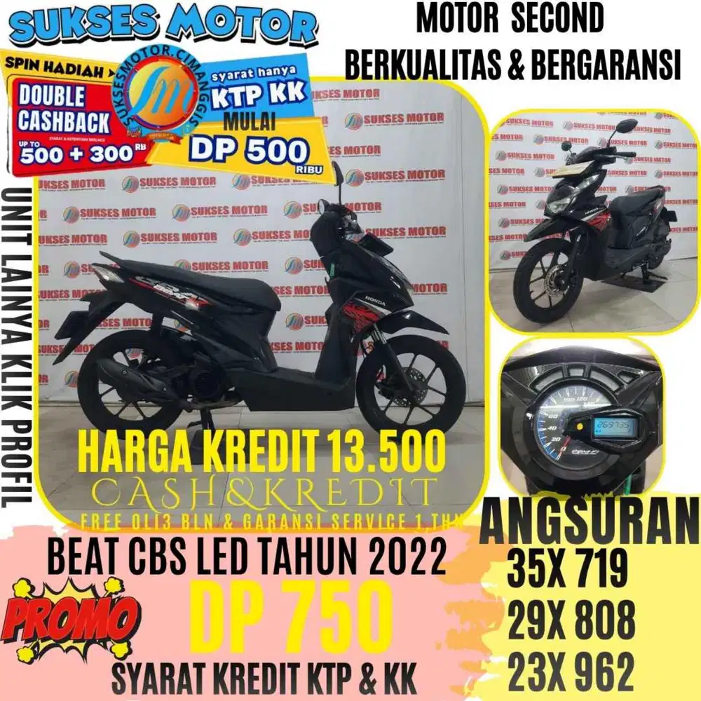 BEAT CBS LED TAHUN 2022 BERGARANSI CASHBACK UPTO 3OORBUAN