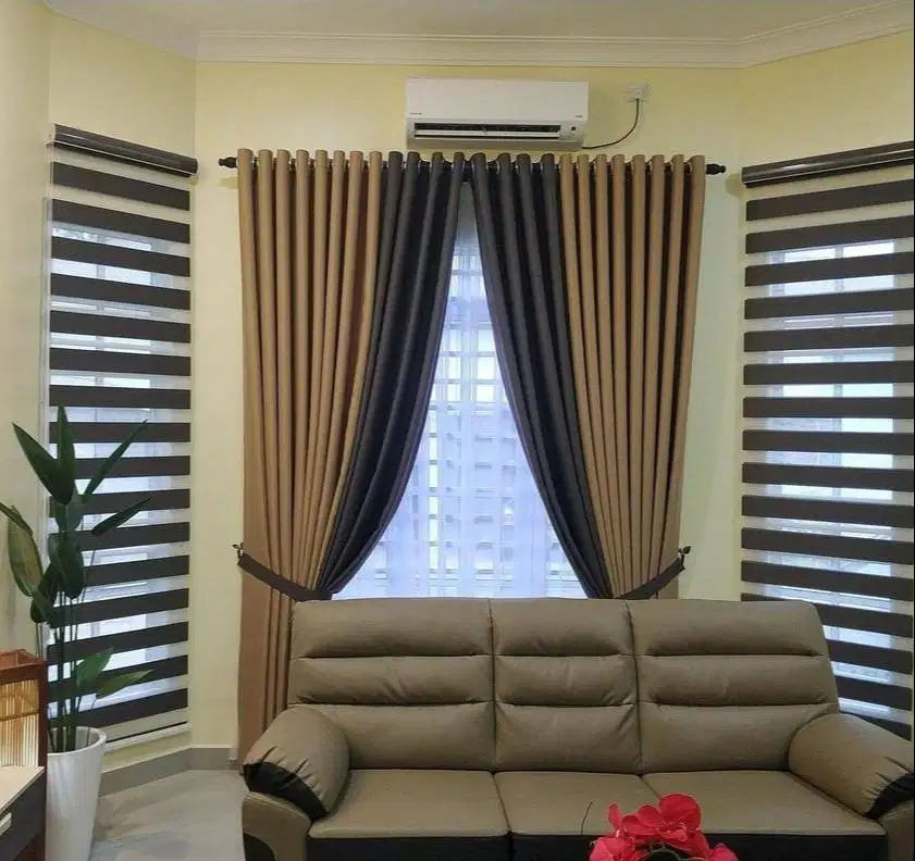 Jasa Buat gorden jendela pintu gorden blackout gordyn vitrase Gordyn