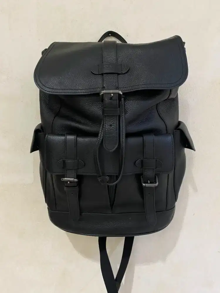 Backpack COACH original black leather net price