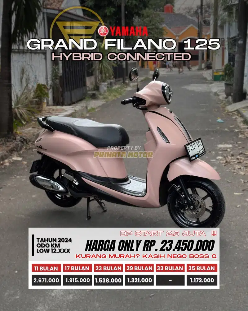 YAMAHA GRAND FILANO 125 HYBRID CONNECTED 2024 !!!