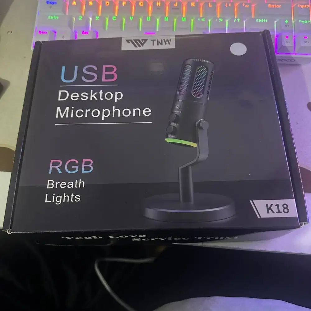 TNW K18 PUTIH Condenser Mikrofon USB Type-C Microphone