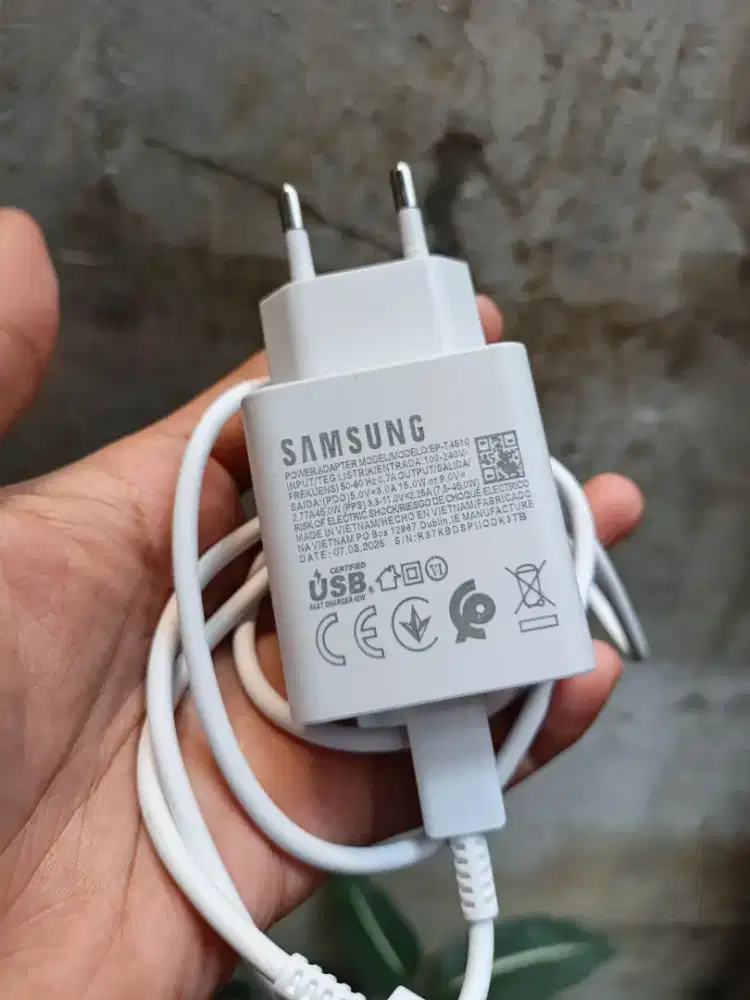 Charger Samsung 45 Watt Original Fast Charging