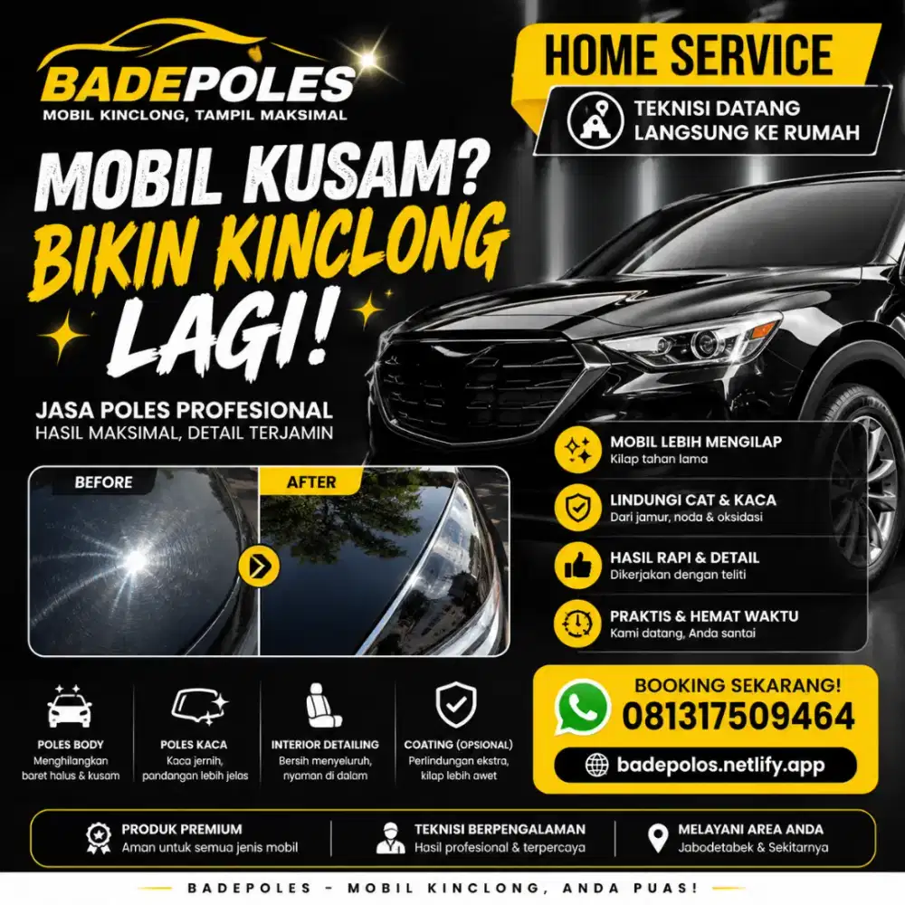 Jasa Poles Kaca mobil