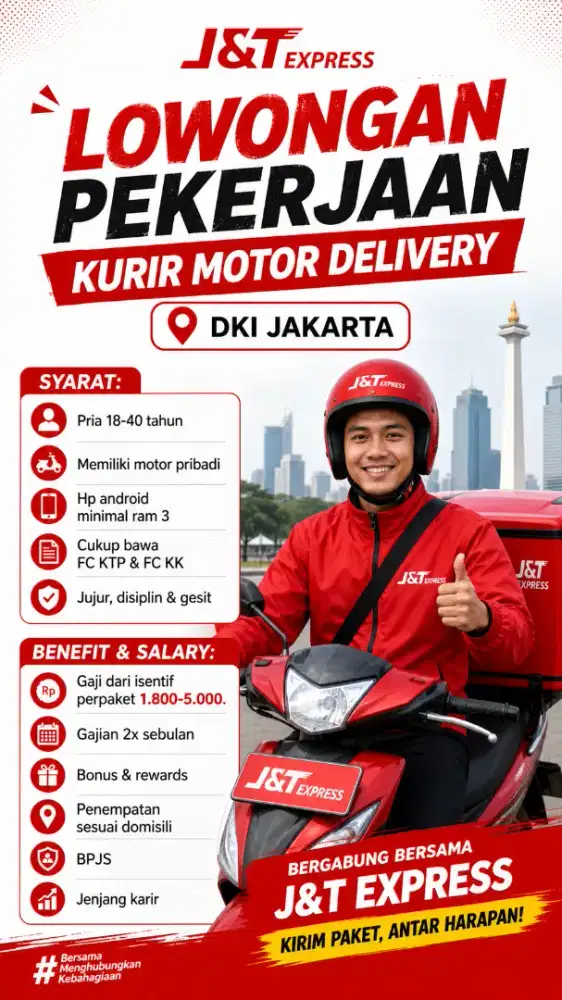 Kurir J&T Express delivery