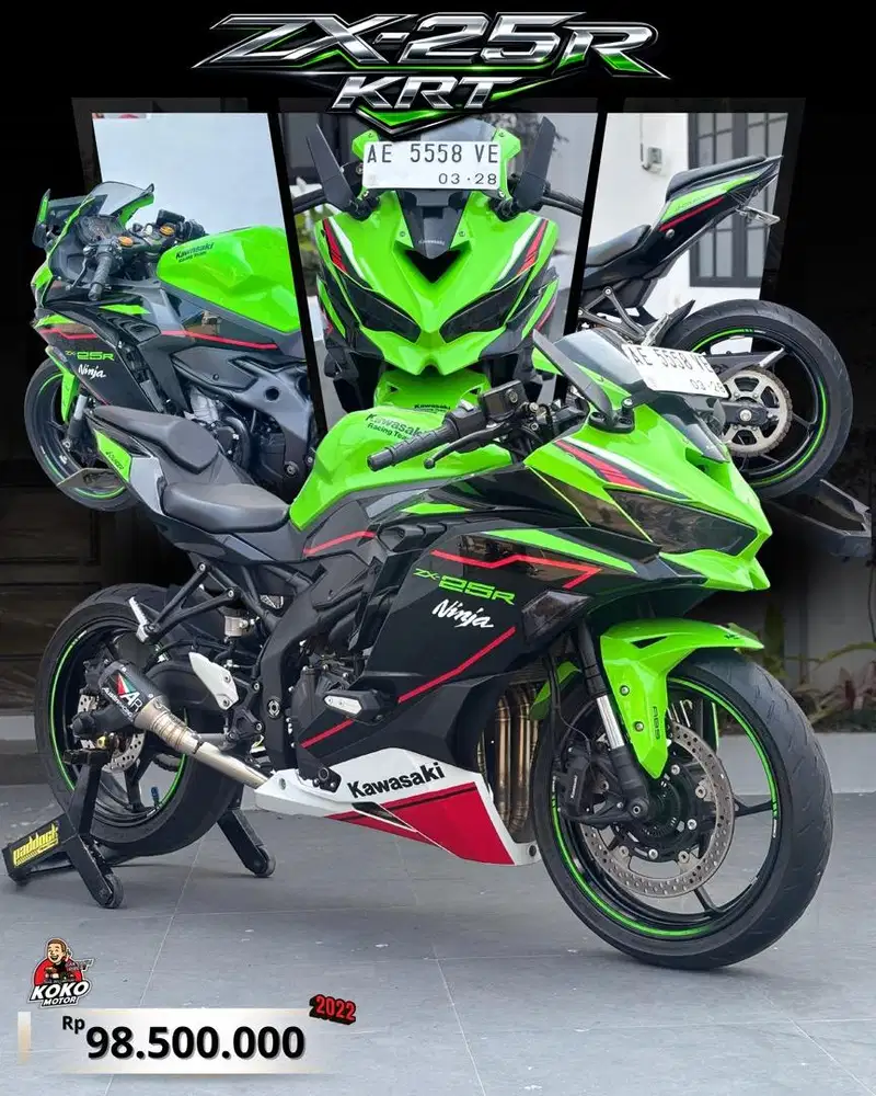 4 Cylinder ZX 25R KRT ABS 2022 Hijau Odo 4rb Koko Motor