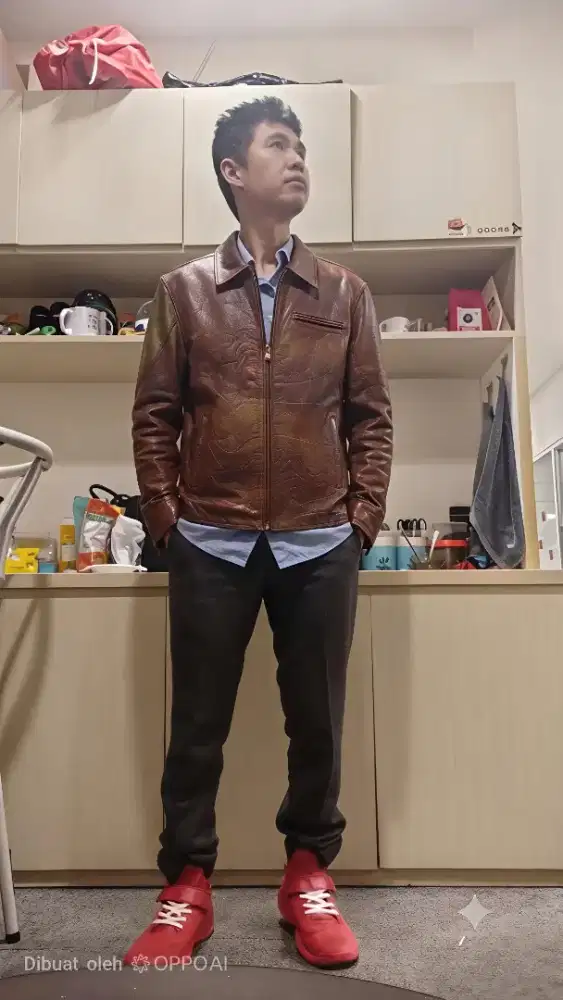 Jaket kulit asli