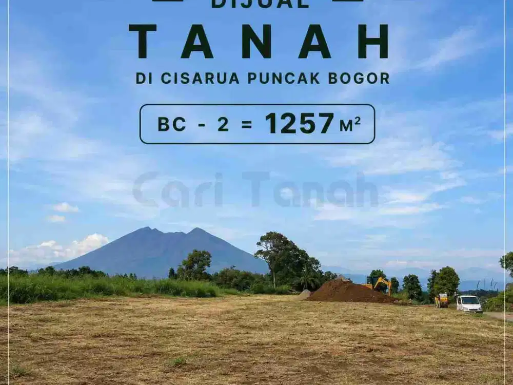 Tanah Cisarua Puncak Bogor Akses Mudah Dekat Jalan Raya