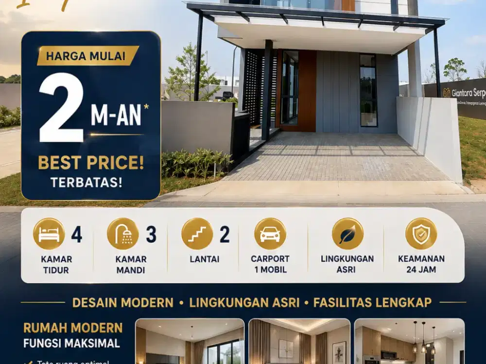 Hunian Strategis Dipusat Kota Paling Dicari Khione Giantara Paling Premium Harga 2Man