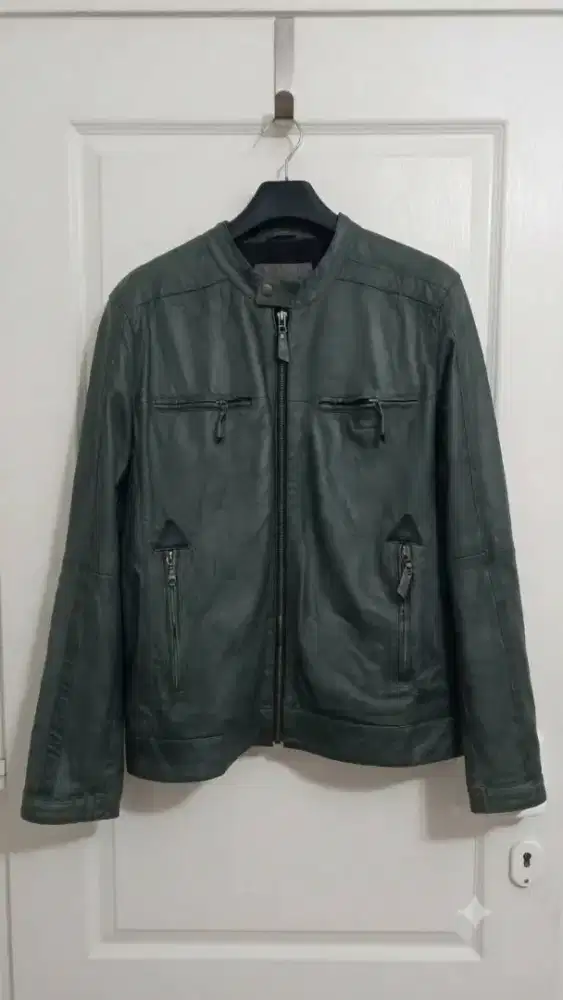 Jaket kulit asli