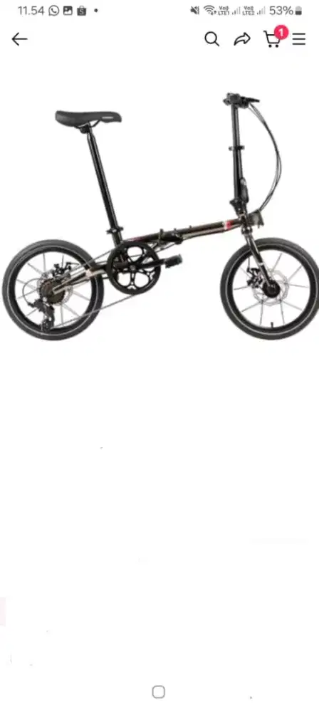 SEPEDA LIPAT Element Troy 8 sp16, UV Chrome,Black Chrome
Rp.2.400.000