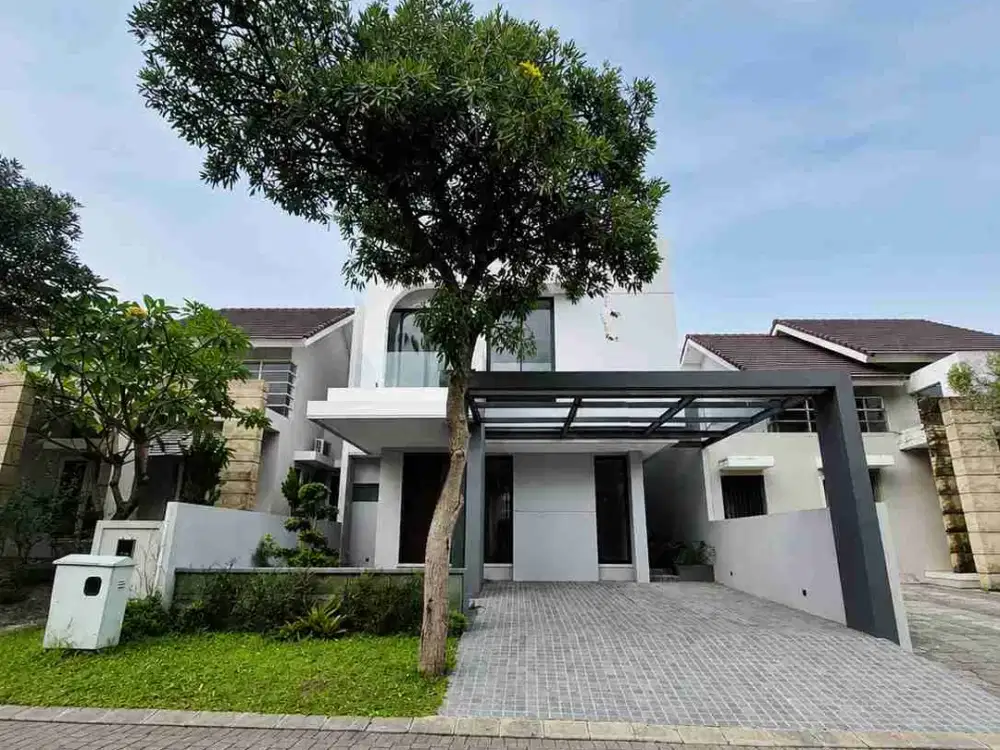 DIJUAL RUMAH BARU GRESS CITRALAND UTAMA CLUSTER WOODLAND SURABAYA BARAT ROW 3 MOBIL