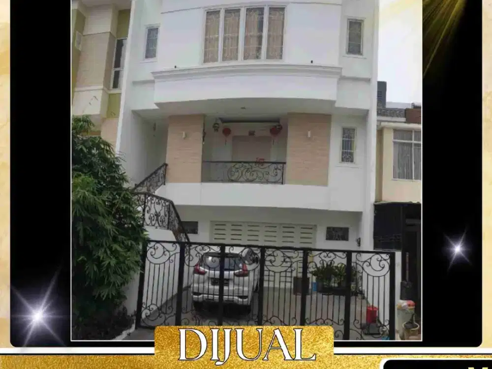DIJUAL RUMAH ELITE 3 LANTAI LUAS TANAH 180 M²DI CLUSTER KAYARA PIK 1 PENJARINGAN JAKARTA UTARA