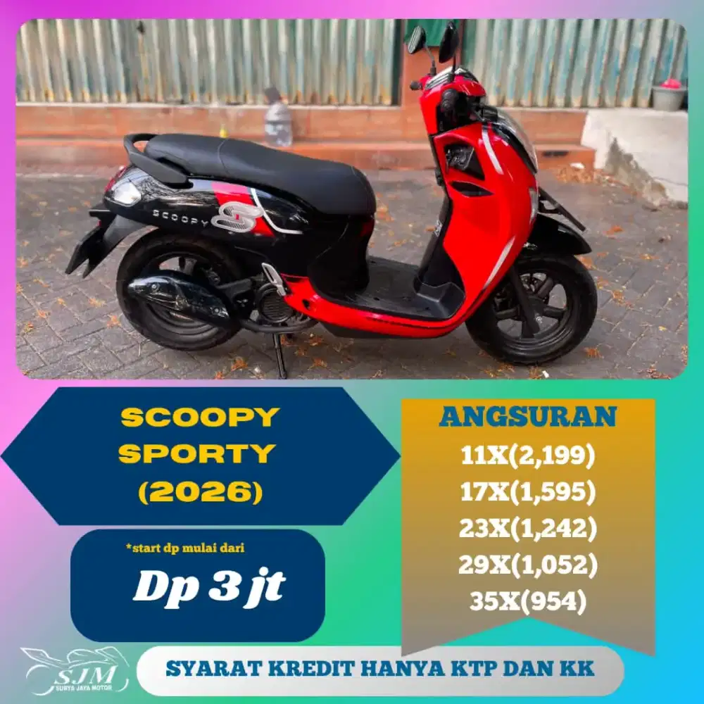 Scoopy Sporty 2026 (Nik25) Pajak Panjang