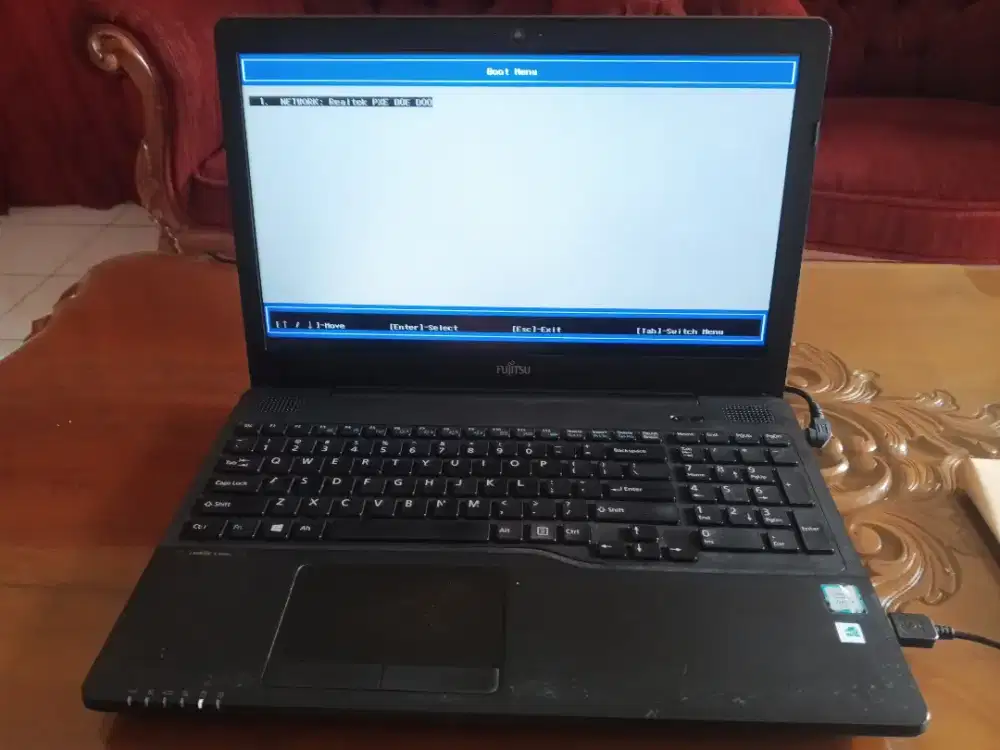 Laptop Core i5 6200U Fujitsu Ah556 dual vga tanpa ssd & memory ddr4