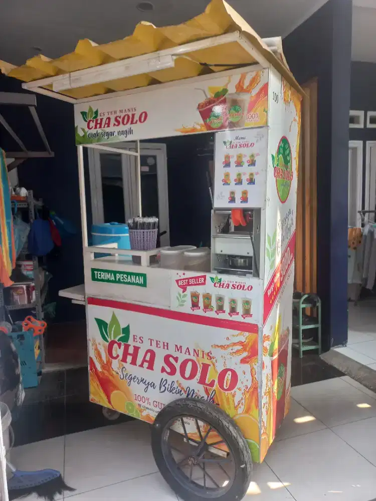 Gerobak teh solo bekas