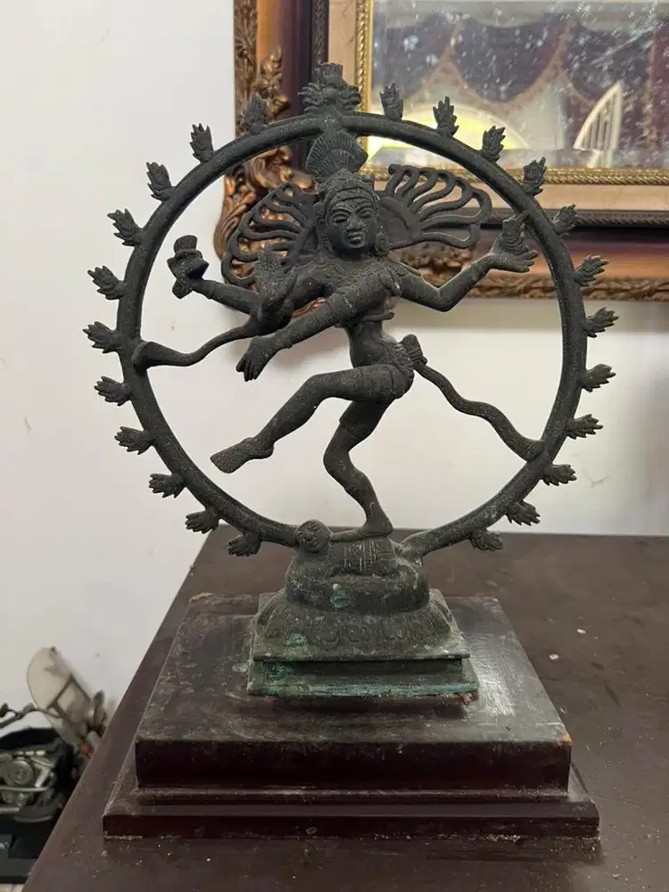 pajangan kuningan nataraja vintage