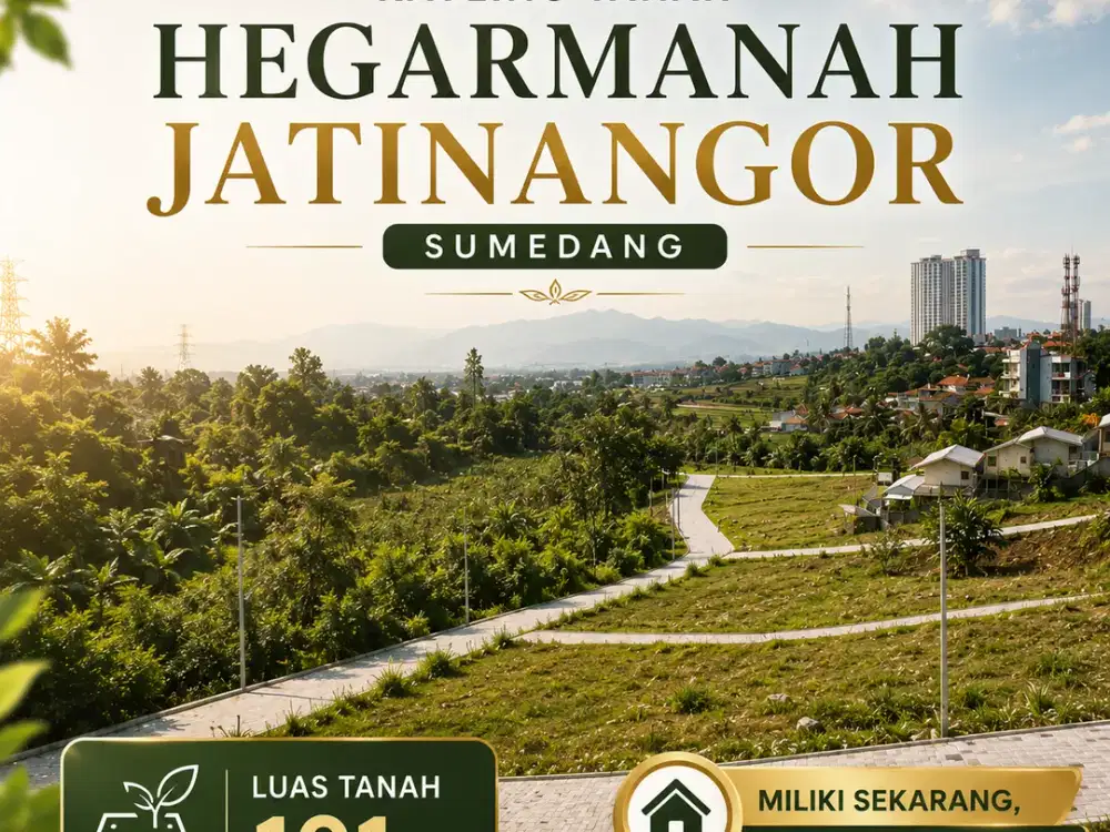 Dijual Tanah Kavling Strategis di Jatinangor, 4JTan/M2