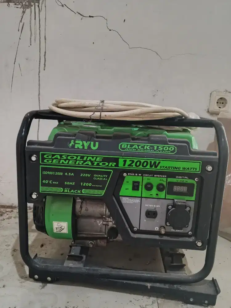 genset Ryu RG 1500- 1 siap pakai