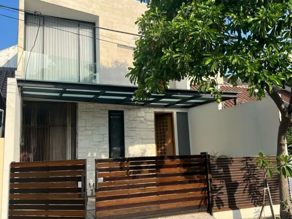 RUMAH MODERN MINIMALIS ARAYA 2 DOUBLE WAY DEPAN TAMAN PALING MURAH