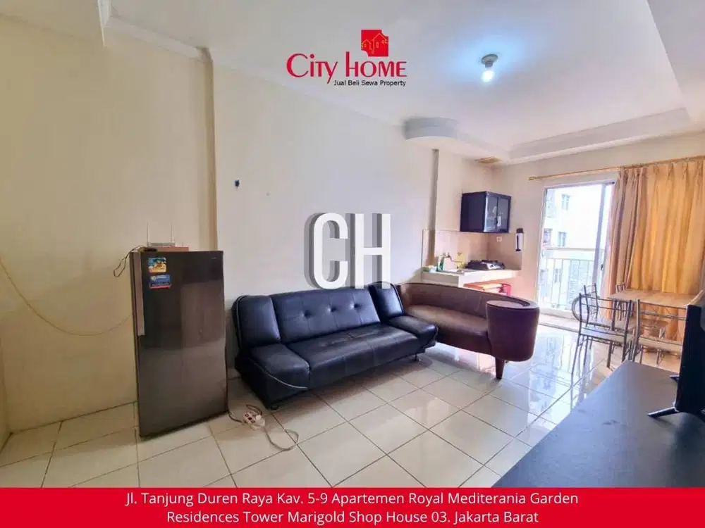 HARGA MURAH! Sewa Apartemen 2BR Furnished di Mediterania Garden 2