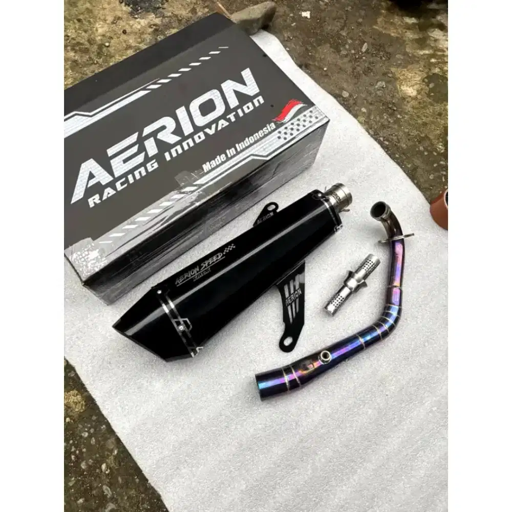 Knalpot Aerion Racing Muffler Original Lokal