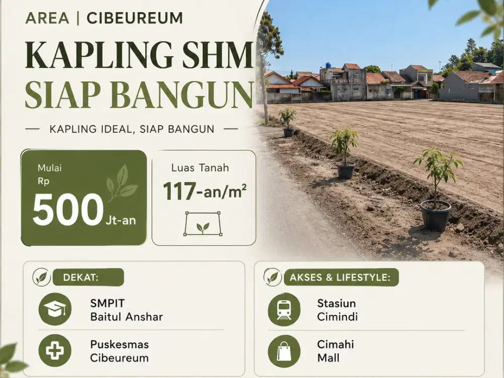 Tanah Kavling Cibeurem| Siap Huni Lokasi Strategis