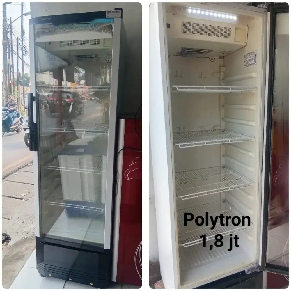 Showcase polytron bekas bergaransi