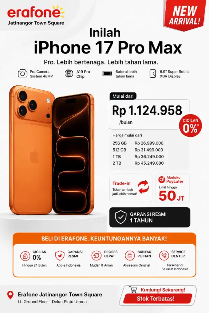 NEW ARRIVAL iPhone 17 Pro Max!