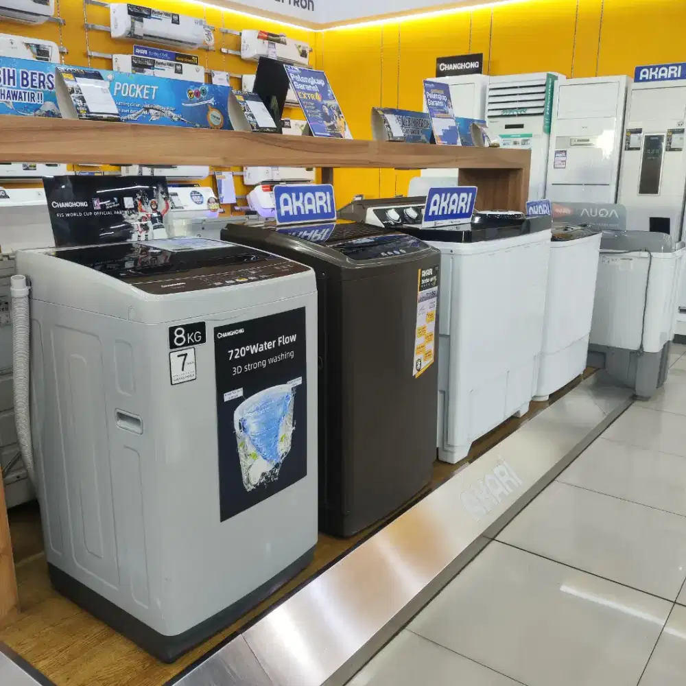 MESIN CUCI AKARI HARGA MULAI 1 JUTAAN AJA