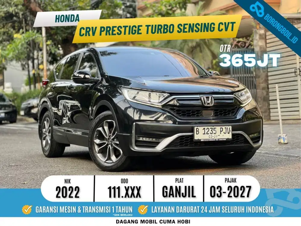 CRV Prestige Turbo Sensing  CVT 2022 Hitam