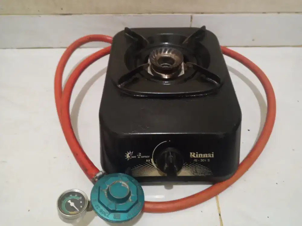 Kompor gas Rinnai 1 tungku + selang regulator