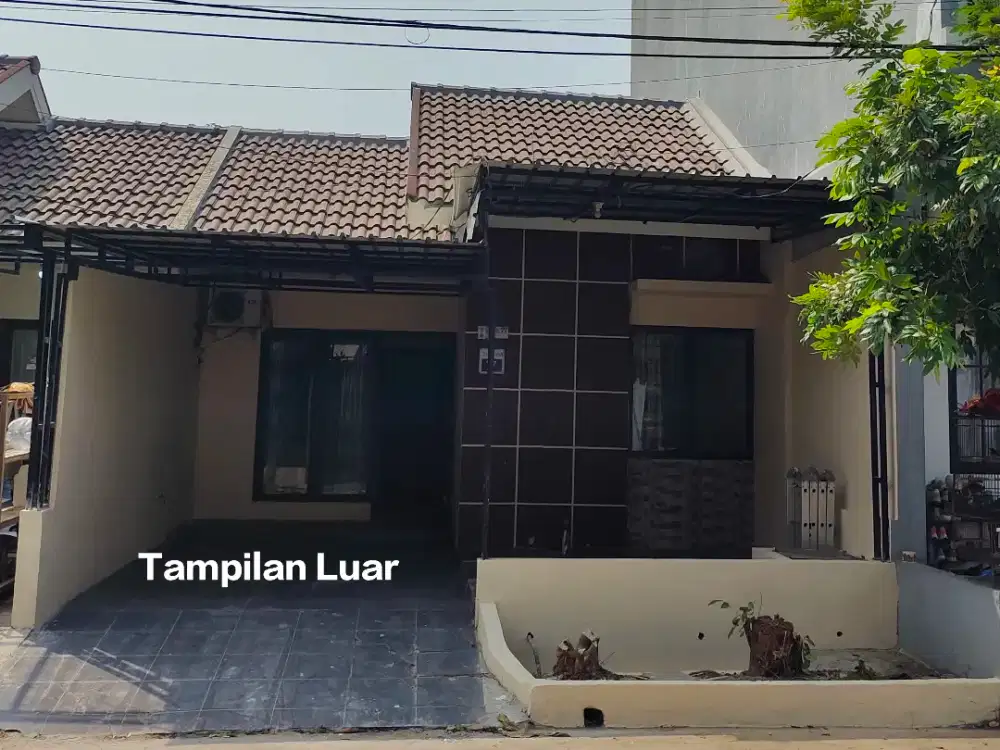 Disewakan Rumah Hadap Taman di Cluster Harapan Mulya
