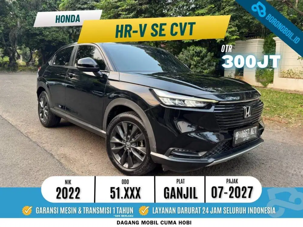 Honda HRV SE CVT 2022 Hitam Metalik