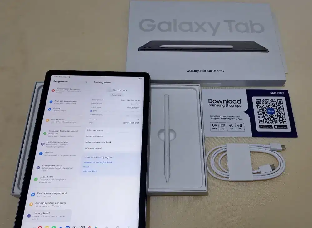 Jual fullset Samsung Galaxy Tab S10 Lite 5G :