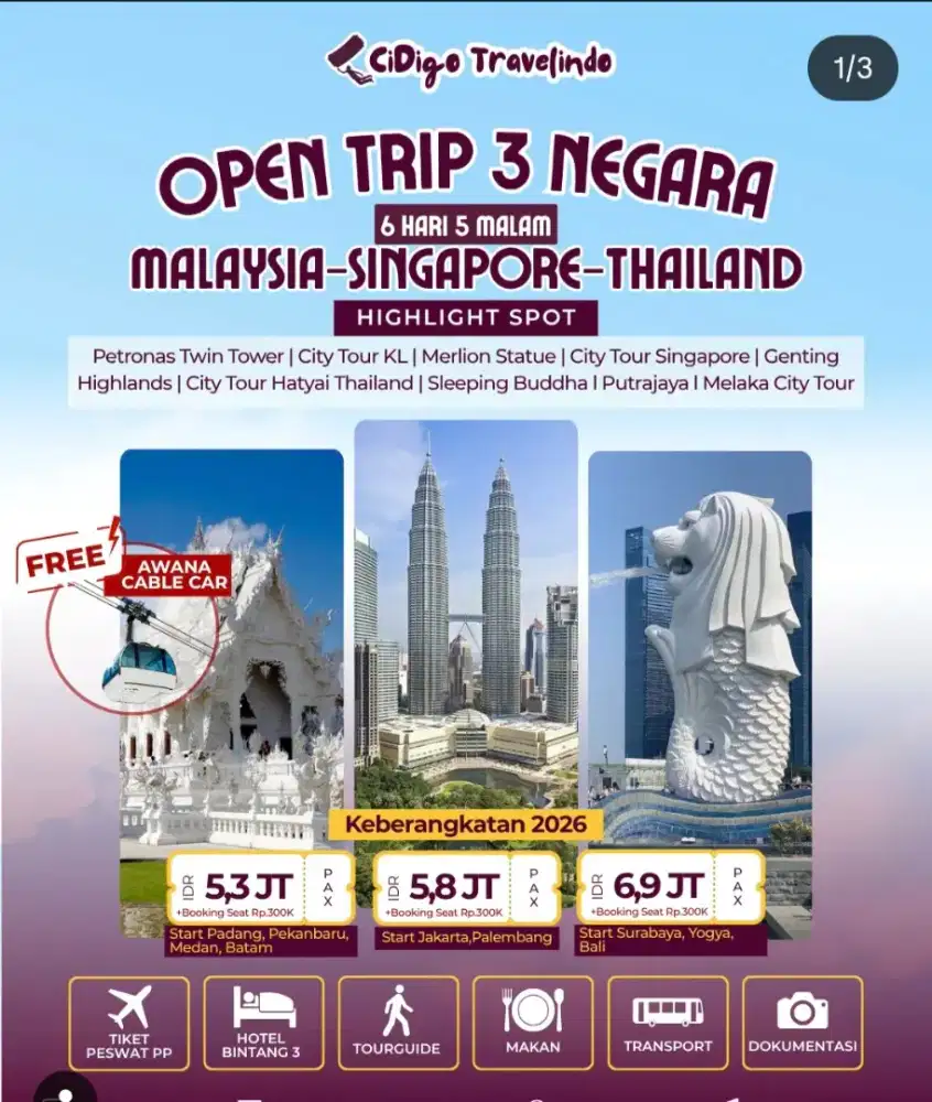OPEN TRIP 3 NEGARA