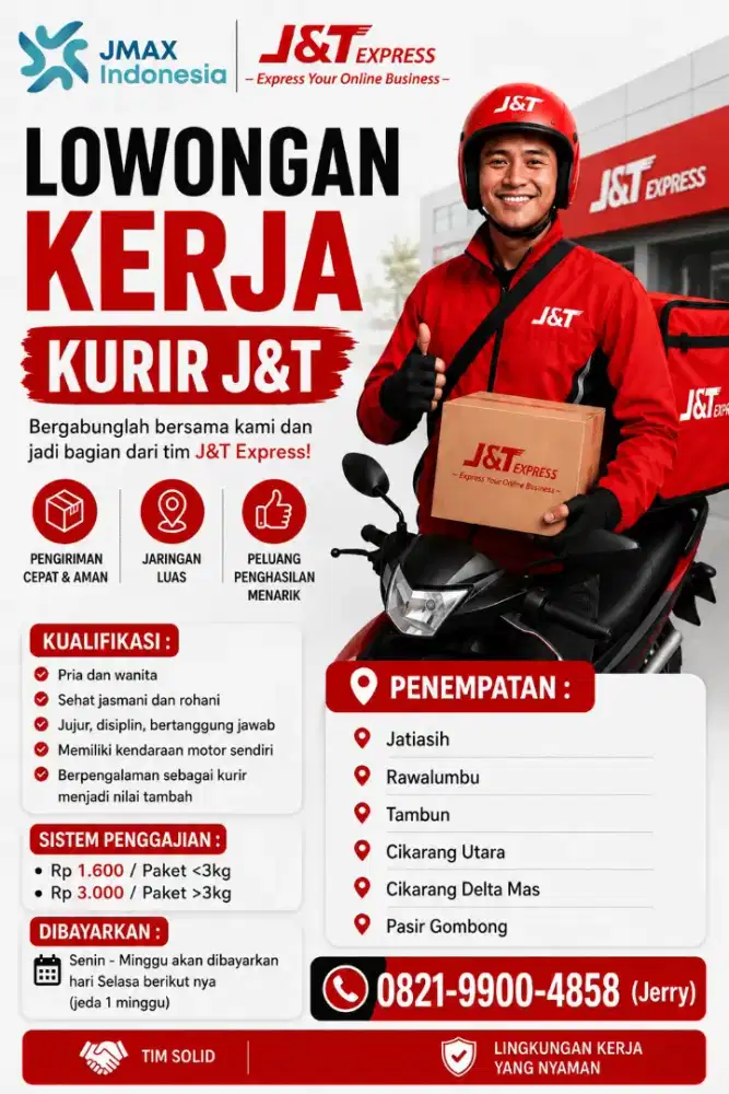 KURIR PAKET J&T CIKARANG BEKASI