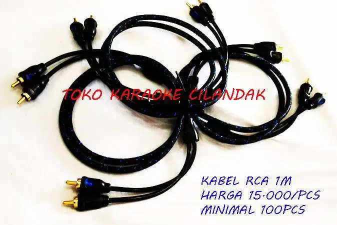 kabel audio rca bagus harga 15.000 minimal 100