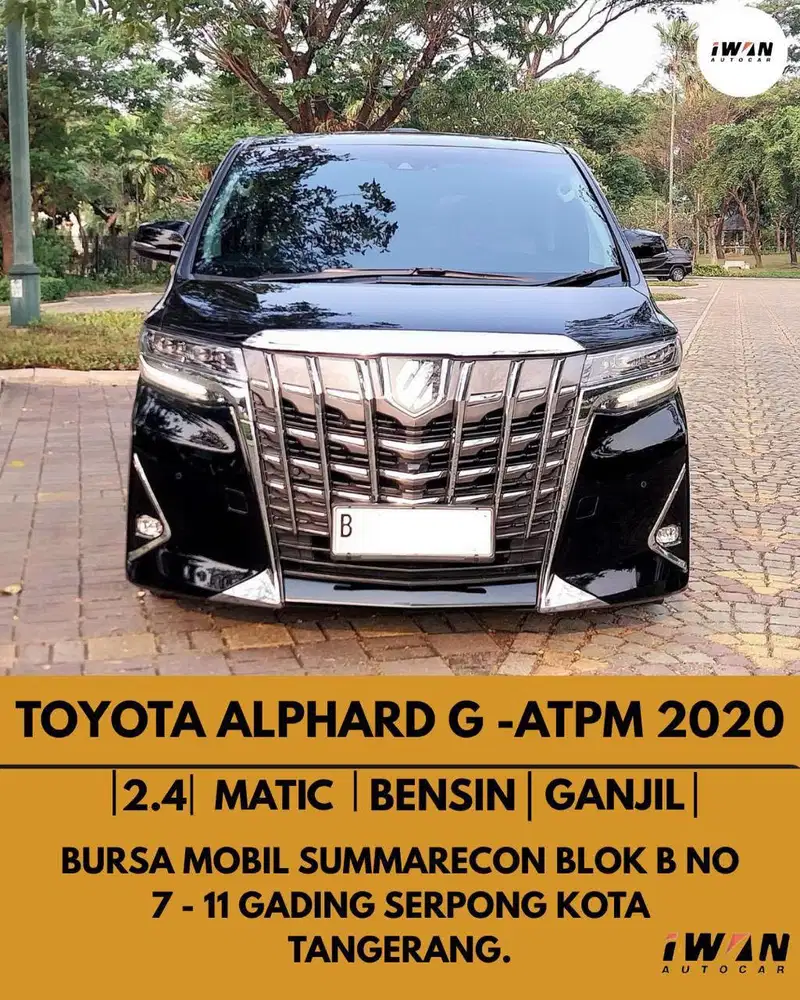 2021 TOYOTA ALPHARD G 2.5 TSS AT