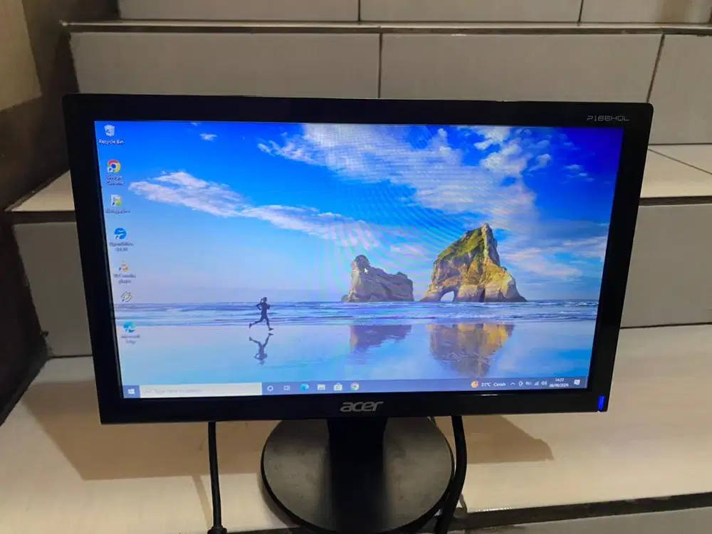 Monitor komputer lcd led ACER 16inc cctv pc desktop