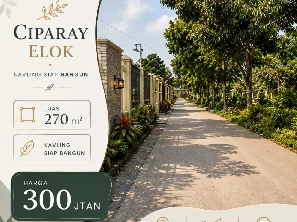 Tanah Kavling Siap Bangun, Lokasi Strategis Ciparay