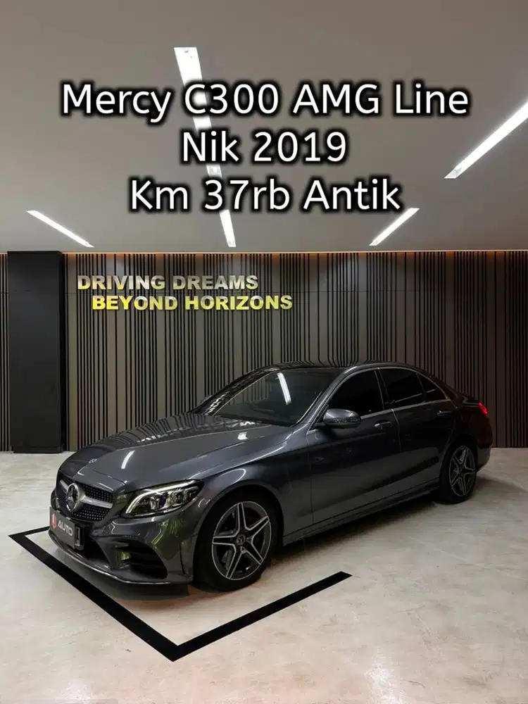 Mercedes Benz C300 AMG 2019 Abu-abu metalik Mercy Km37rb D995KAI