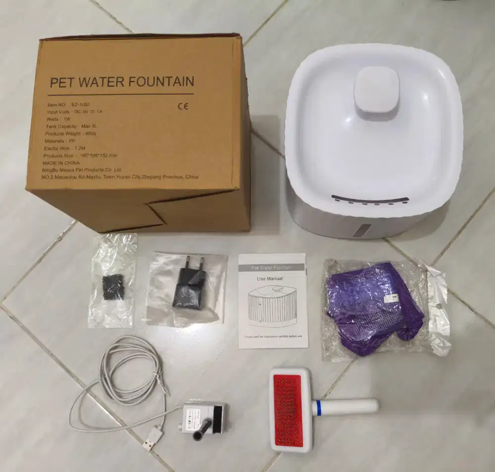 Pet Water Fountain Dispenser Air Minum Hewan Kucing Anjing 3L Otomatis