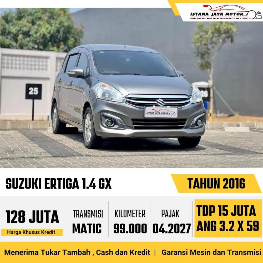 Suzuki Ertiga GX AT th 2016 #istana jaya motor