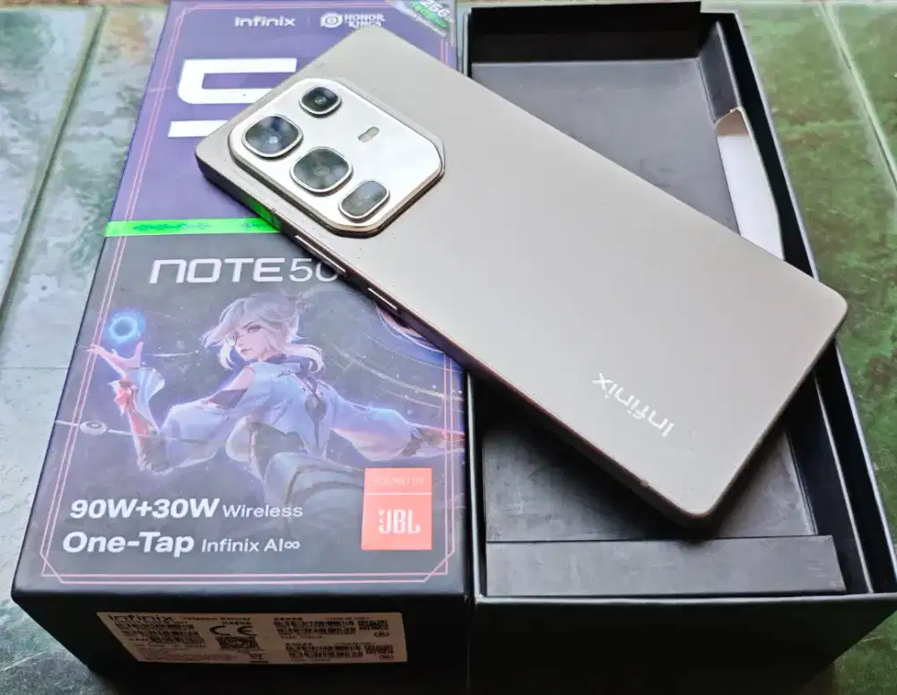 Infinix Note 50 Pro 8/256 GB Titanium Gray Fullset Ori Mulus 95%