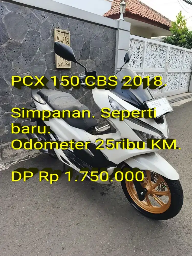 PCX 2018. Pajak ON. Lengkap. Simpanan. Standar. Mulus. Cash/Kredit/TT