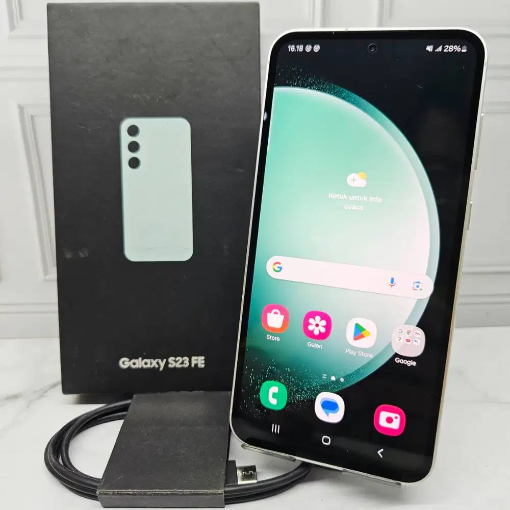 Samsung Galaxy S23 FE 5G 8/128GB Mint SEIN Resmi Like NEW Fullset